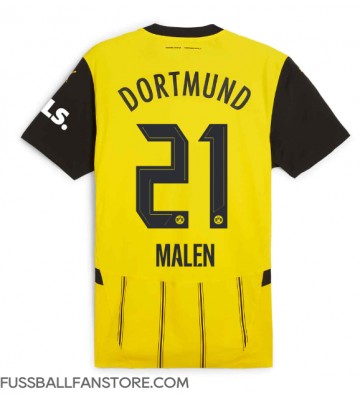 Borussia Dortmund Donyell Malen #21 Replik Heimtrikot 2024-25 Kurzarm